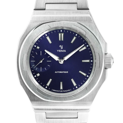 YEMA Wristmaster Slim Small Seconds CMM.29 Dial Blue 39mm | 76.26.29.05.SN.M