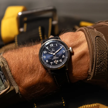 YEMA Flygraf CPA10 Blue Dial 40mm | 64.25.10.05.TN.D5