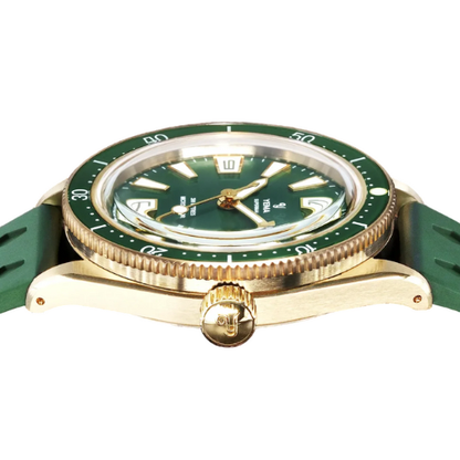 YEMA Skin Diver Slim CMM.20 Bronze Green 39mm | 12.26.20.34.ZN.U4