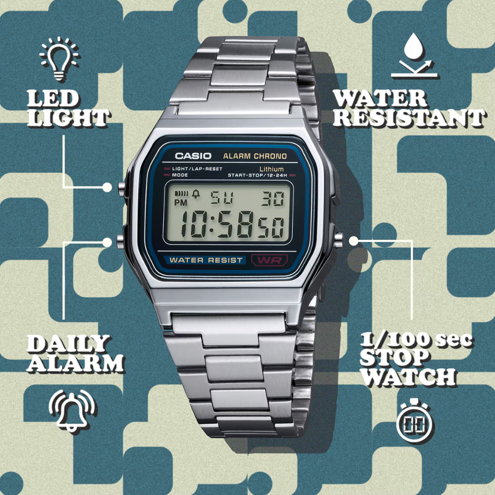 CASIO Vintage Stainless Steel | A158WA-1CR