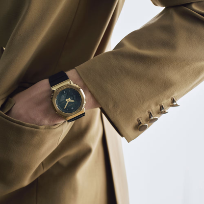 CASIO G-SHOCK ANALOG-DIGITAL 2100 Series Gold Case Black Dial | GM2100G-1A9