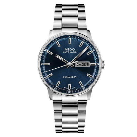 MIDO Commander Datoday Stainless Steel Blue Dial | M021.430.11.041.00