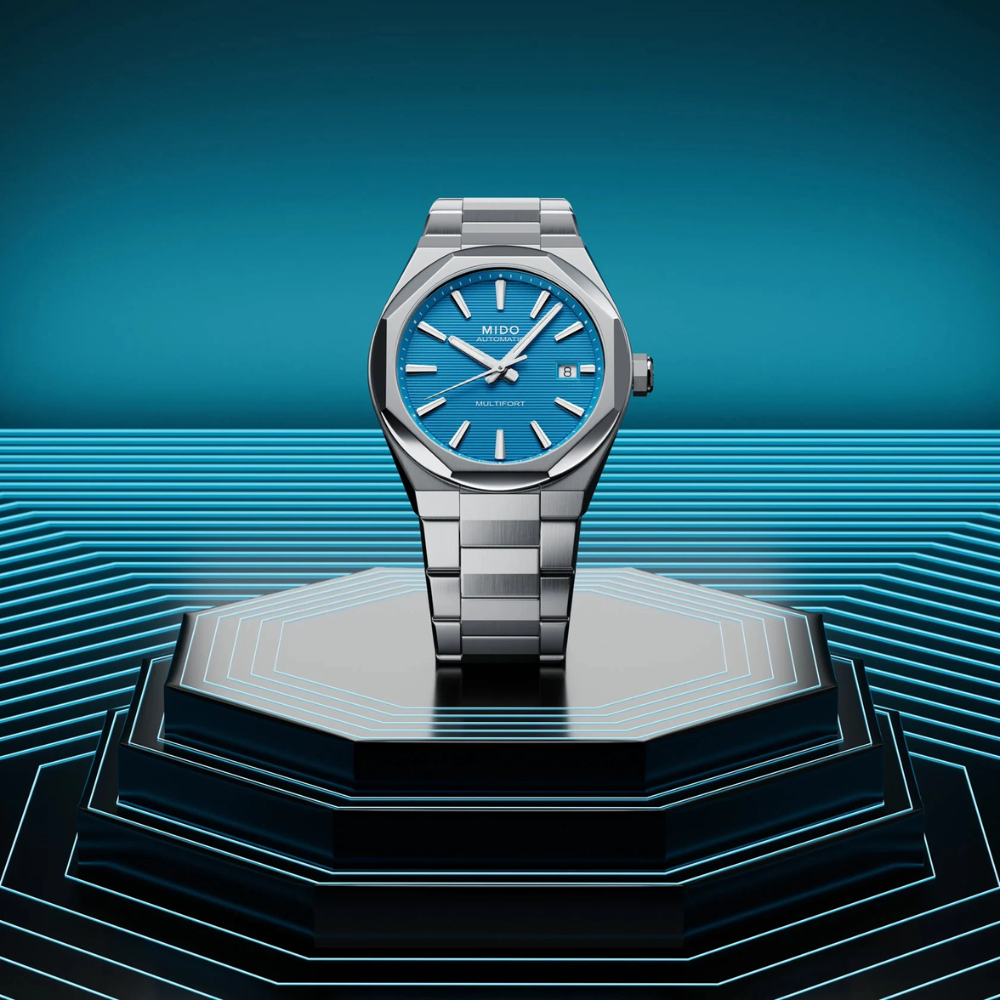 MIDO Multifort 8 One Crown Turquoise Dial | M055.507.11.041.00