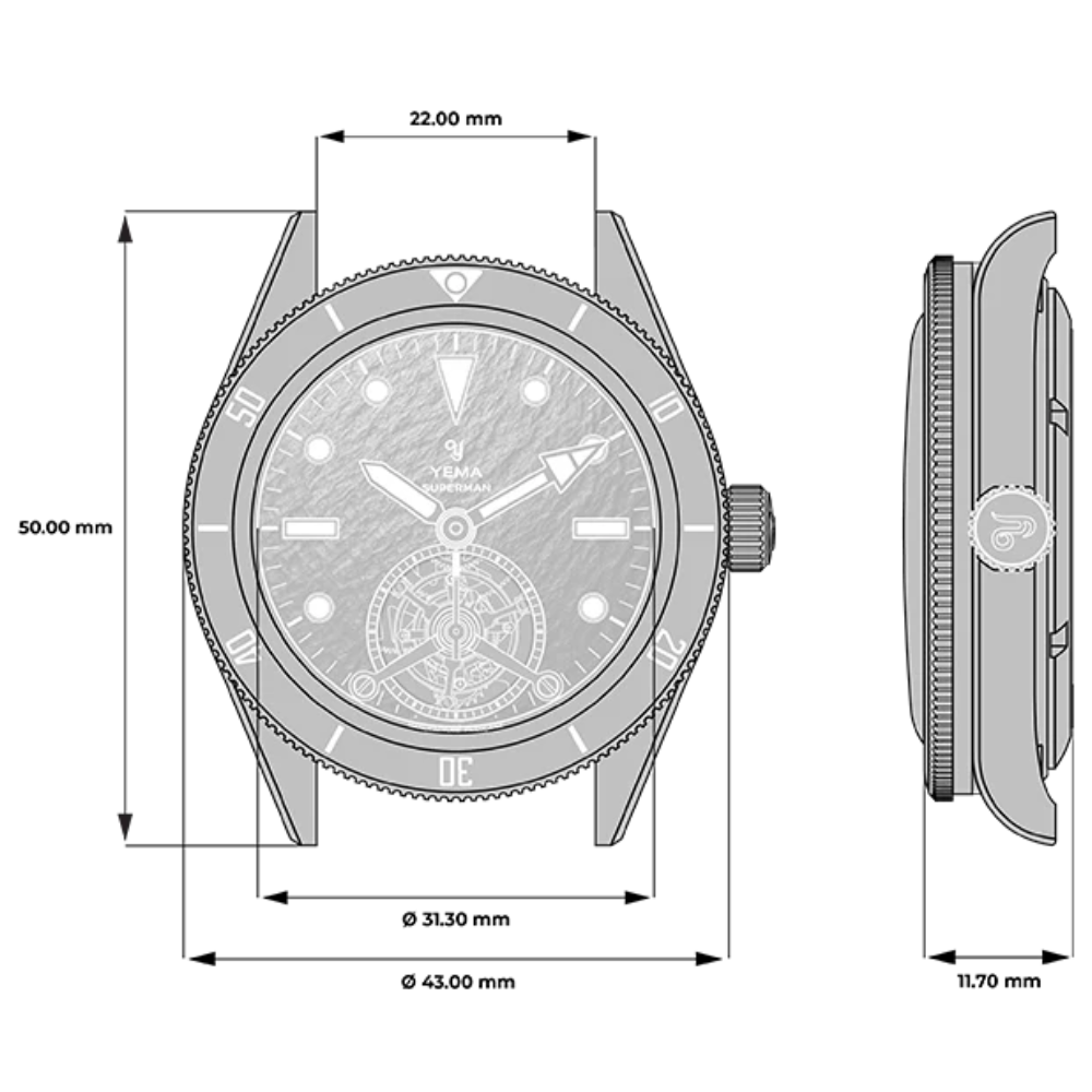 YEMA Superman Titanium Tourbillon CMM.31 Limited Edition 43mm | 12.26.31.65.TE.MT