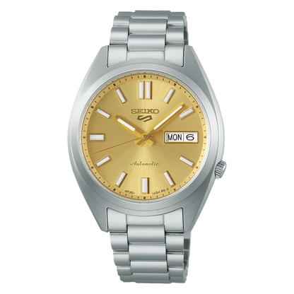 SEIKO 5 Sports Automatic "Gold Cufflinks" Dial Day-Date SNXS Series | SRPL59