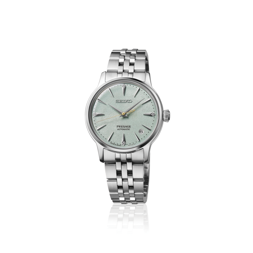 SEIKO Presage Cocktail Time Mint Dial With Diamond Markers | SRPL63
