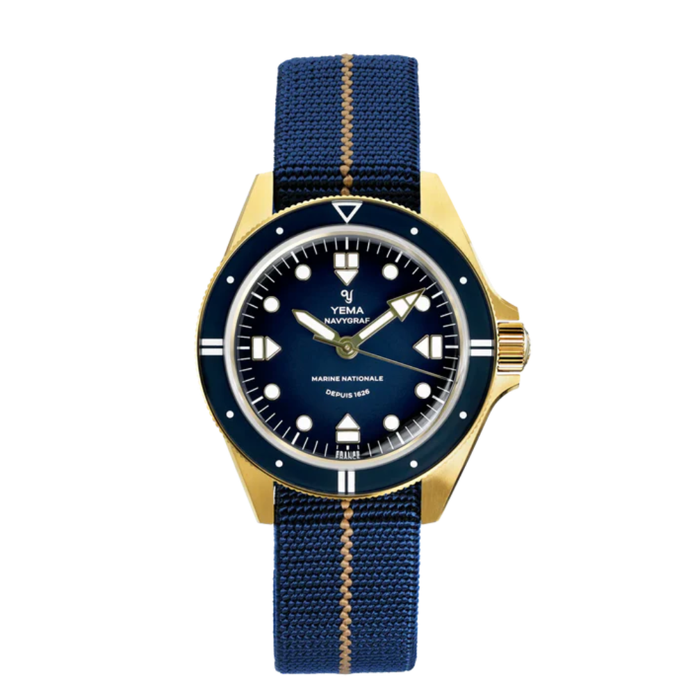 YEMA Navygraf Marine Nationale 400th Anniversary Edition 39mm | YMHF1591MN-GG