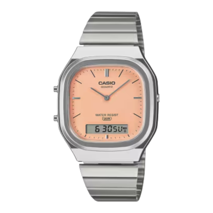CASIO VINTAGE Quratz Pale Matte Orange Dial | AQ240E-4A