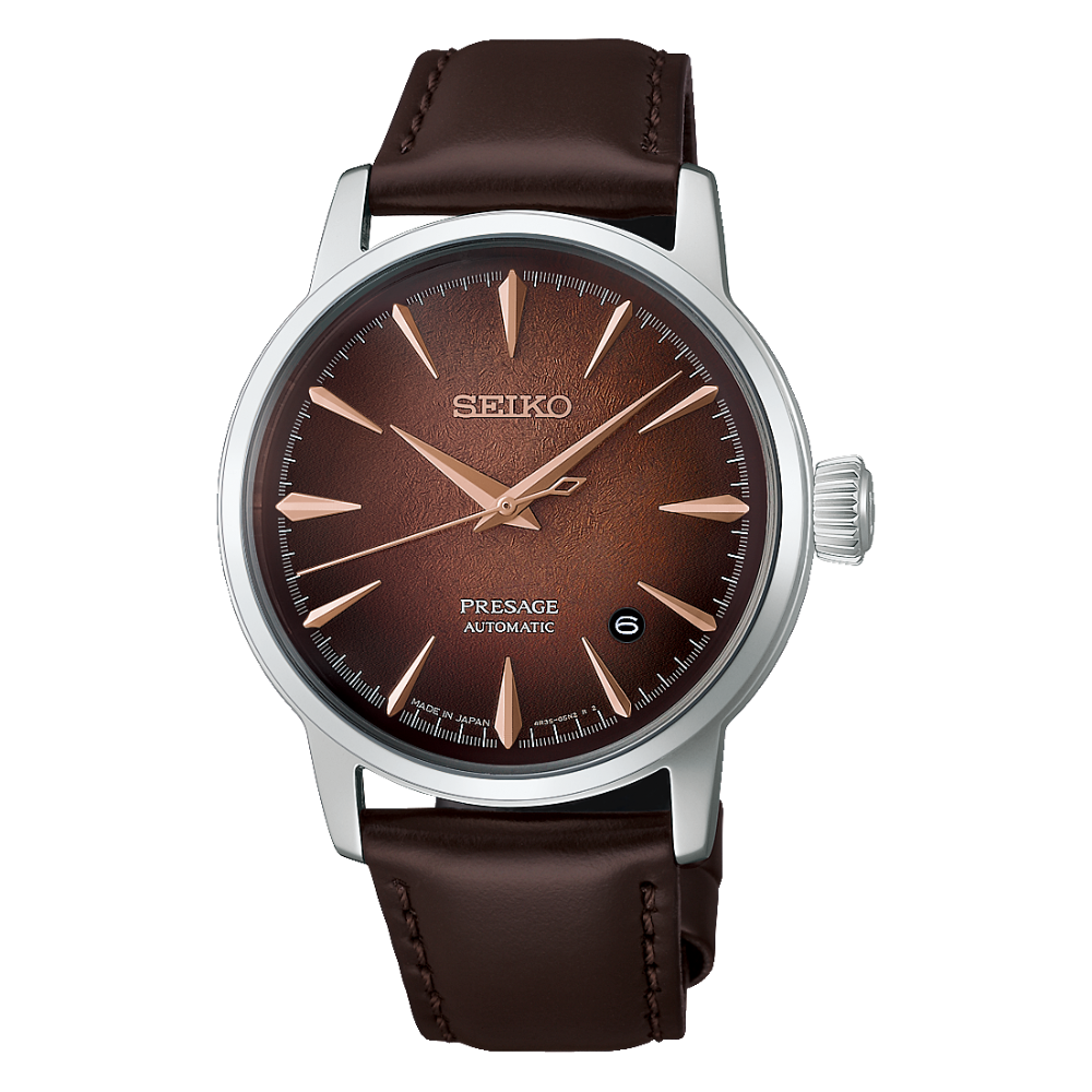 SEIKO Presage Automatic Cocktail Time Whiskey Mist | HCB003