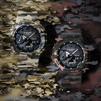 CASIO G-SHOCK ANALOG-DIGITAL 2100 Series Desert Camouflage | GA2100CM-5A