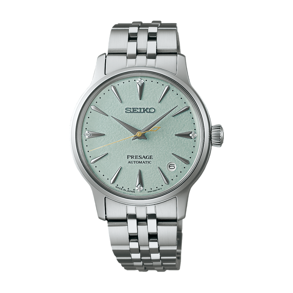 SEIKO Presage Cocktail Time Mint Dial With Diamond Markers | SRPL63