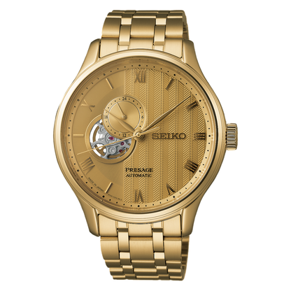 SEIKO Presage Automatic Japanese Zen Garden Golden Dial | SSA468