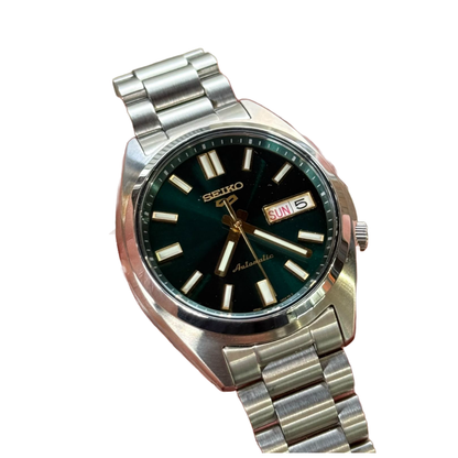 SEIKO 5 Sports SNXS Vintage Gold Collection in Green Tie (SRPL57K1)