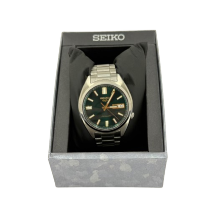 SEIKO 5 Sports SNXS Vintage Gold Collection in Green Tie (SRPL57K1)