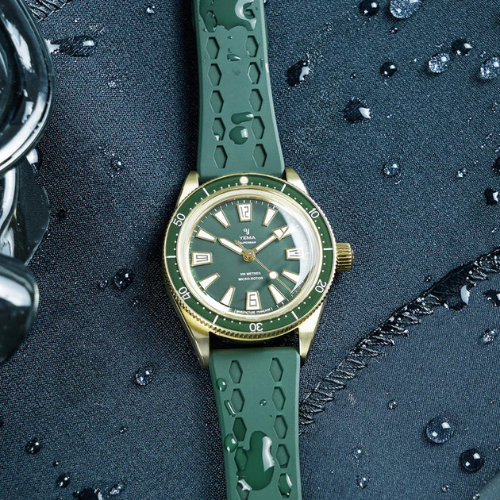 YEMA Skin Diver Slim CMM.20 Bronze Green 39mm | 12.26.20.34.ZN.U4