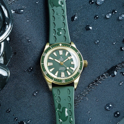 YEMA Skin Diver Slim CMM.20 Bronze Green 39mm | 12.26.20.34.ZN.U4