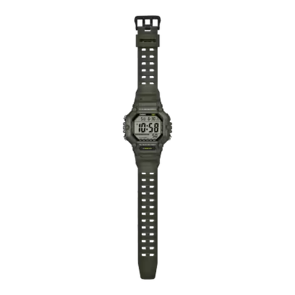 CASIO ILLUMINATOR Olive Green Resin Strap | AE1600HX-3AV