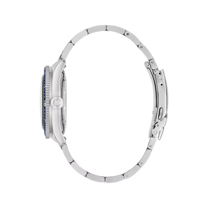 Caravelle Sea Hunter Automatic Stainless Steel with Blue Dial | 43B178