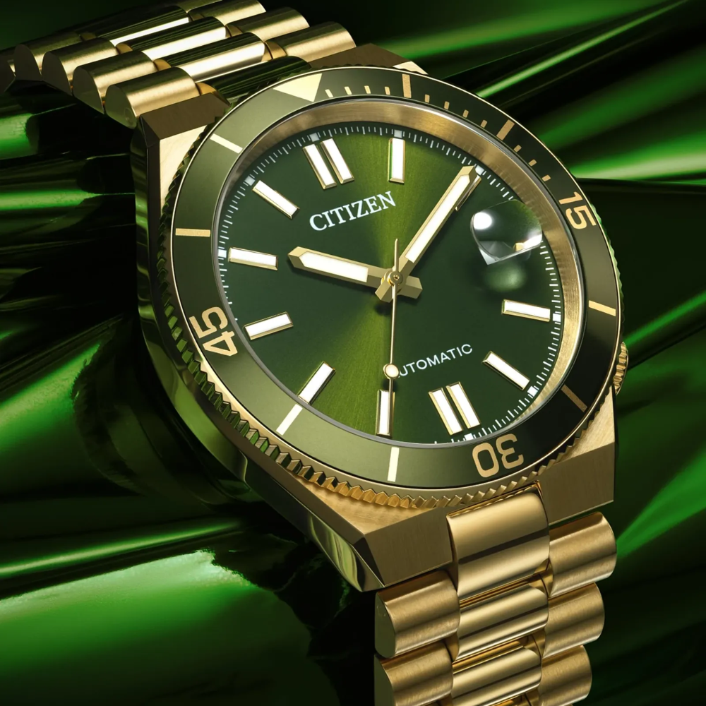 CITIZEN Tsuyosa Shore Automatic Stainless Steel Green Dial | NJ0232-53X
