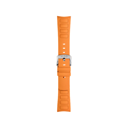 MIDO Multifort TV Big Date Orange Rubber Strap 22mm | M852.018.730