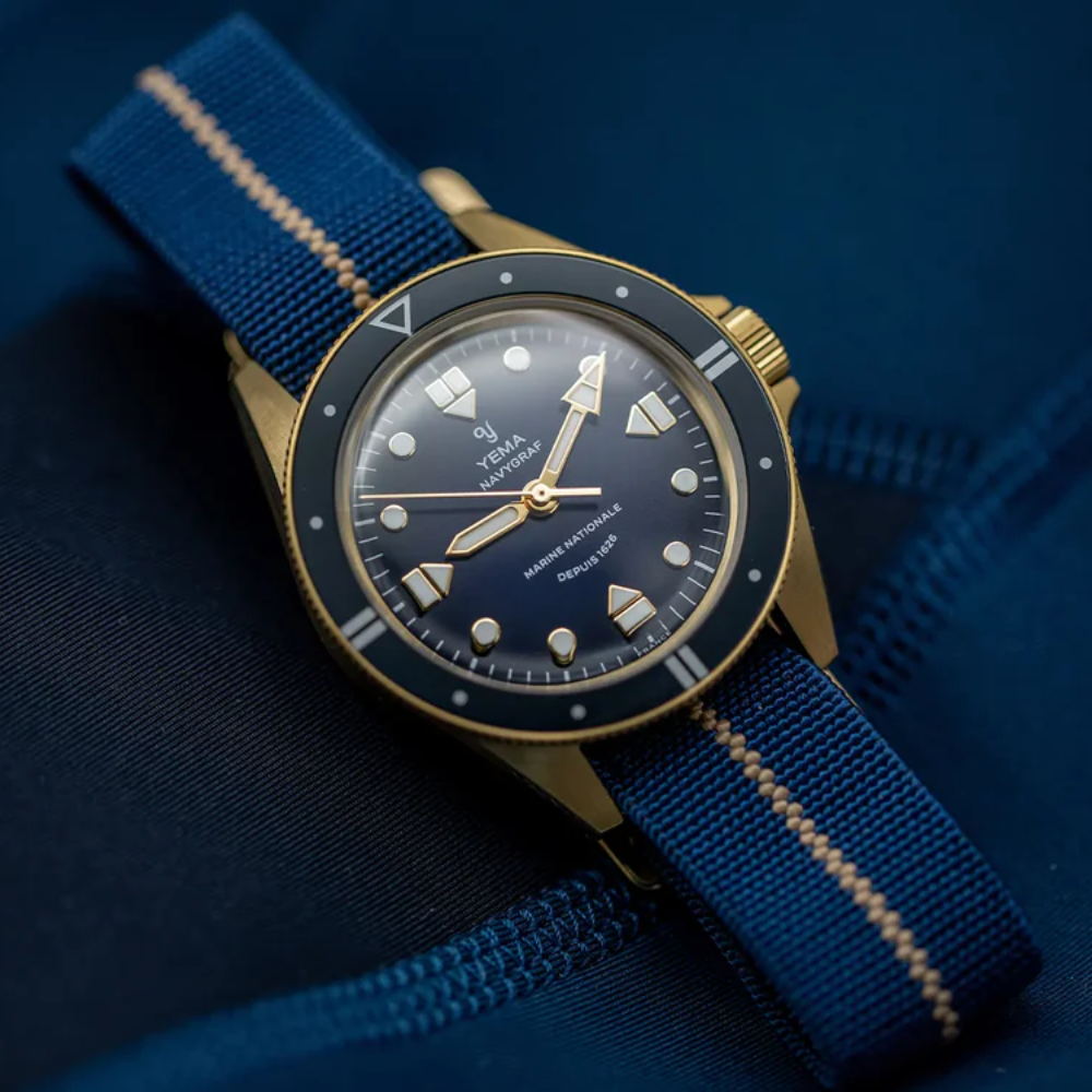 YEMA Navygraf Marine Nationale 400th Anniversary Edition 39mm | YMHF1591MN-GG