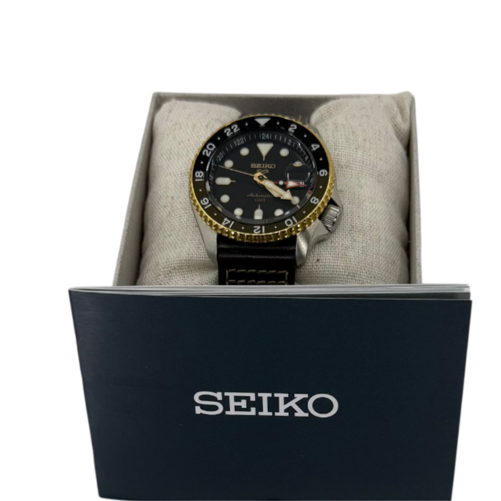 Seiko 5 Sports GMT black dial  (SSK036)
