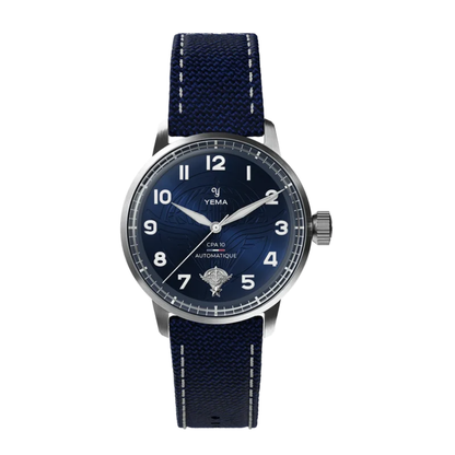 YEMA Flygraf CPA10 Blue Dial 40mm | 64.25.10.05.TN.D5
