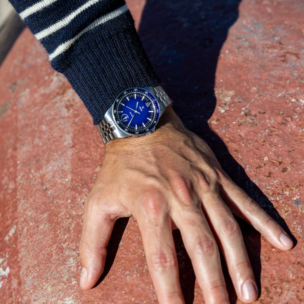 YEMA Navygraf PAN Charles de Gaulle Blue Dial 39mm | YMHF1590CDG-GM