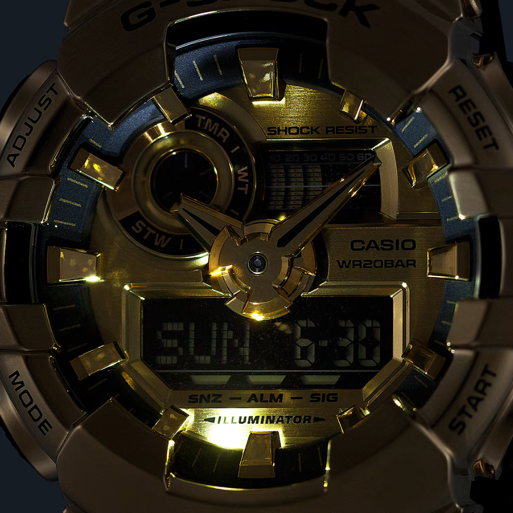 CASIO G-SHOCK G-STEEL 700 SERIES Gold Metal | GM700G-9A
