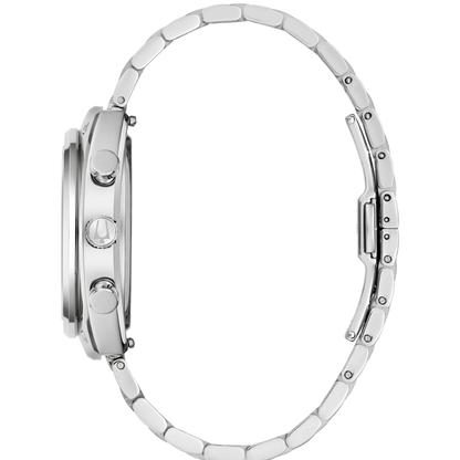 Bulova SHELBY® Racer Chronograph Silver-Tone Dial | 96K118