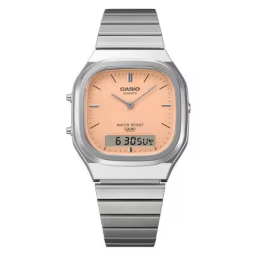 CASIO VINTAGE Quratz Pale Matte Orange Dial | AQ240E-4A