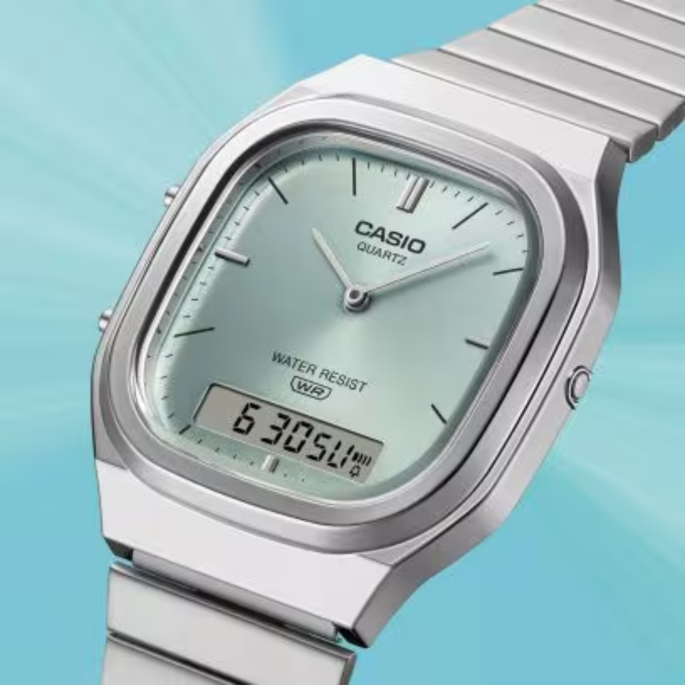 CASIO VINTAGE Quratz Light Blue Dial | AQ240E-2A