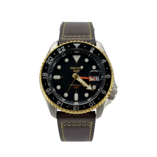 Seiko 5 Sports GMT black dial  (SSK036)
