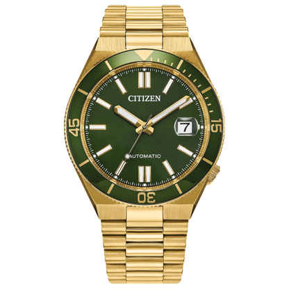 CITIZEN Tsuyosa Shore Automatic Stainless Steel Green Dial | NJ0232-53X