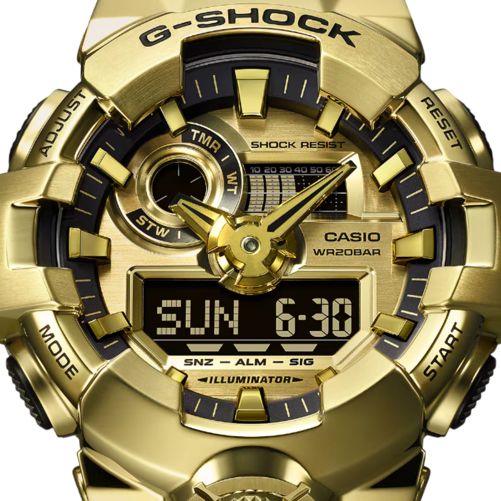 CASIO G-SHOCK G-STEEL 700 SERIES Gold Metal | GM700G-9A