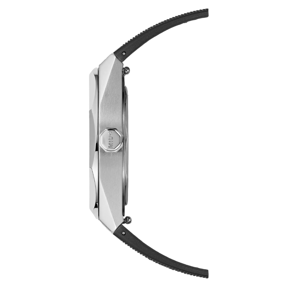 MIDO Automatic Multifort 8 One Crown Black Rubber Strap | M055.507.17.051.00