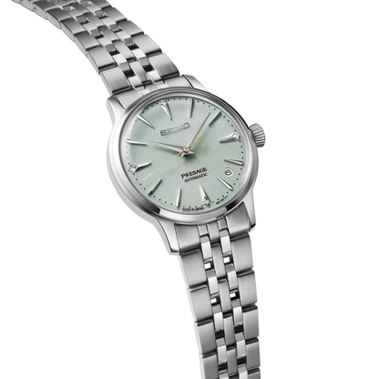 SEIKO Presage Cocktail Time Mint Dial With Diamond Markers | SRPL63