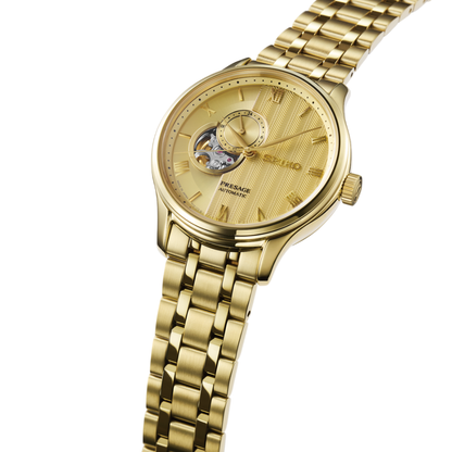 SEIKO Presage Automatic Japanese Zen Garden Golden Dial | SSA468