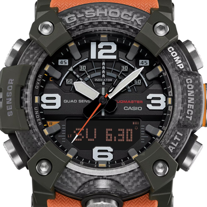 CASIO G-SHOCK Quad Sensor MASTER OF G-LAND Mudmaster Black/Orange | GGB100X-1A9