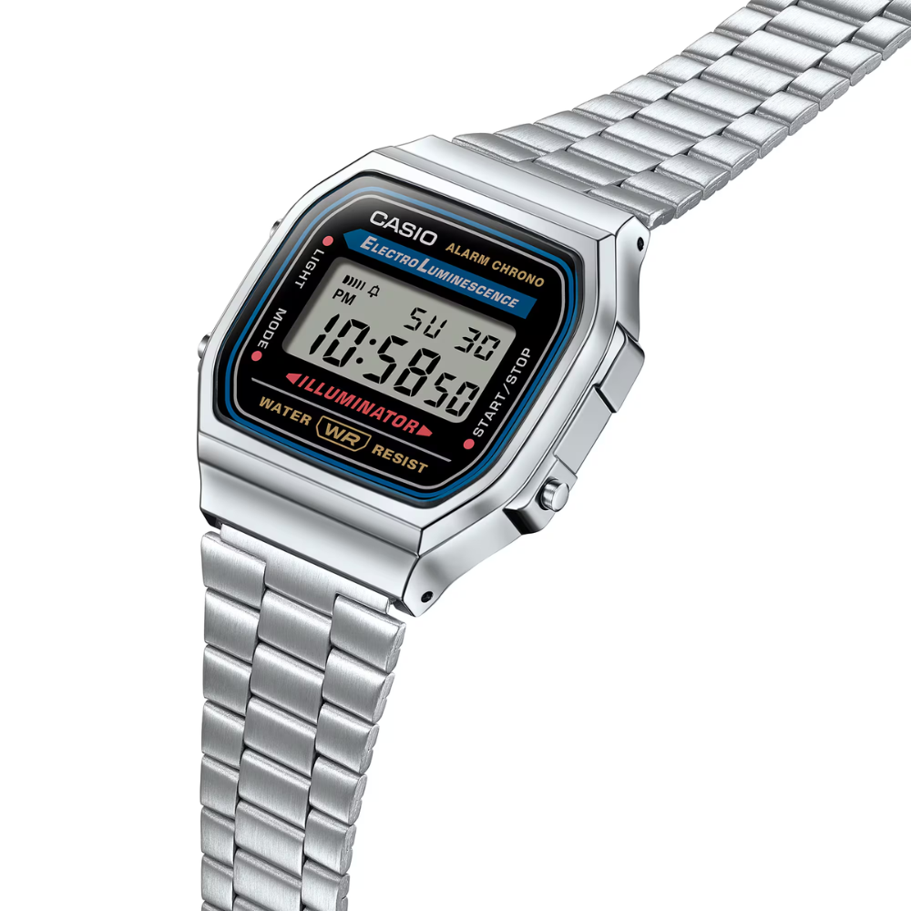 CASIO Vintage Black Digital Dial  | A168WA-1
