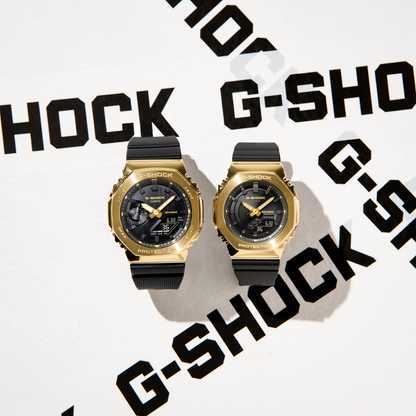 CASIO G-SHOCK ANALOG-DIGITAL 2100 Series Gold Case Black Dial | GM2100G-1A9