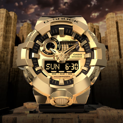 CASIO G-SHOCK G-STEEL 700 SERIES Gold Metal | GM700G-9A