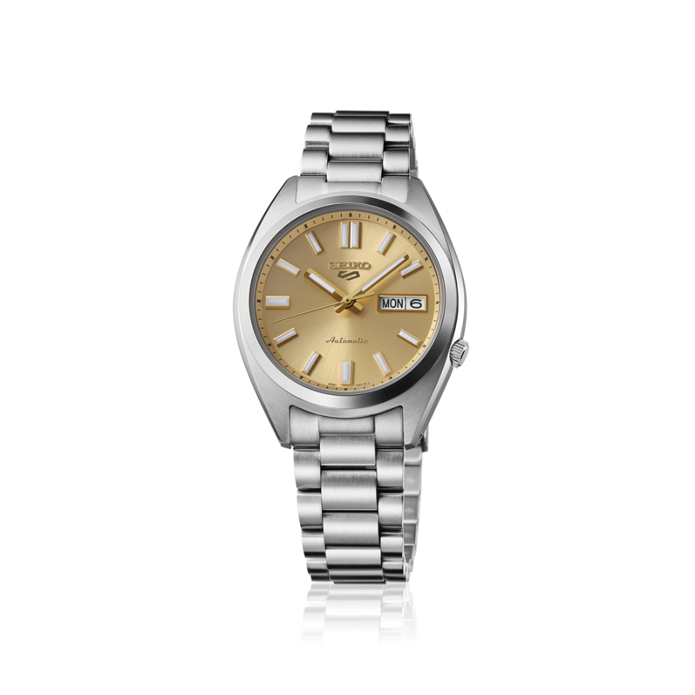 SEIKO 5 Sports Automatic "Gold Cufflinks" Dial Day-Date SNXS Series | SRPL59