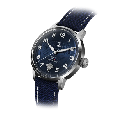 YEMA Flygraf CPA10 Blue Dial 40mm | 64.25.10.05.TN.D5