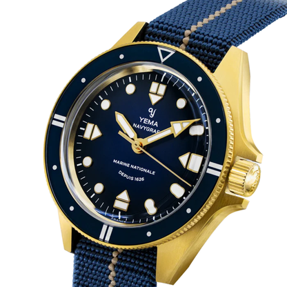 YEMA Navygraf Marine Nationale 400th Anniversary Edition 39mm | YMHF1591MN-GG