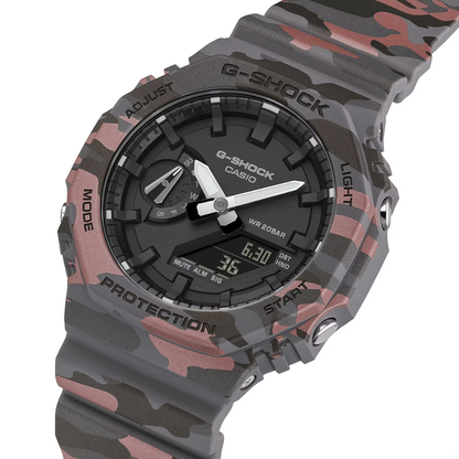 CASIO G-SHOCK ANALOG-DIGITAL 2100 Series Carbon Camouflage | GA2100CM-8A