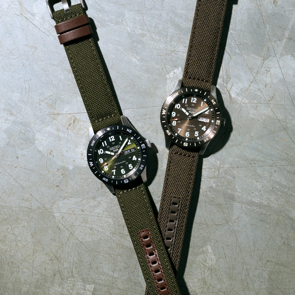 SEIKO 5 Sports Field series khaki Green Dial | HDB008