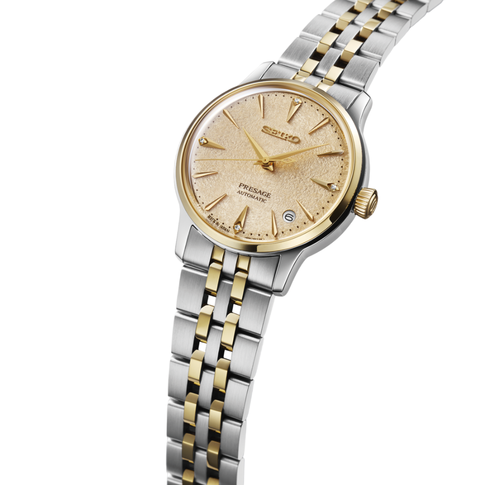 SEIKO Presage Cocktail Time "Frozen Daiquiri" Champagne Dial With Diamond Markers | SRPL64