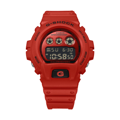 CASIO G-SHOCK DIGITAL 6900 Series Red Resin Strap | DW6900RRB-4