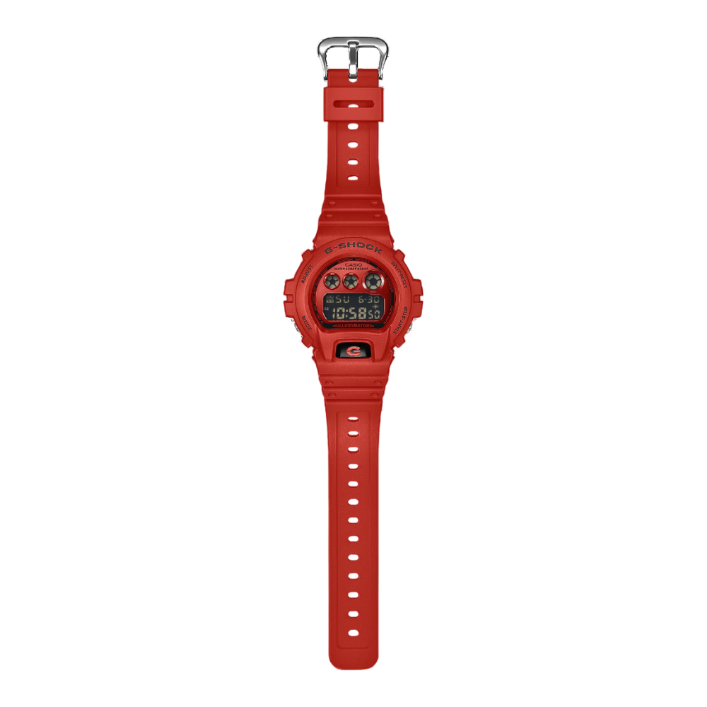 CASIO G-SHOCK DIGITAL 6900 Series Red Resin Strap | DW6900RRB-4
